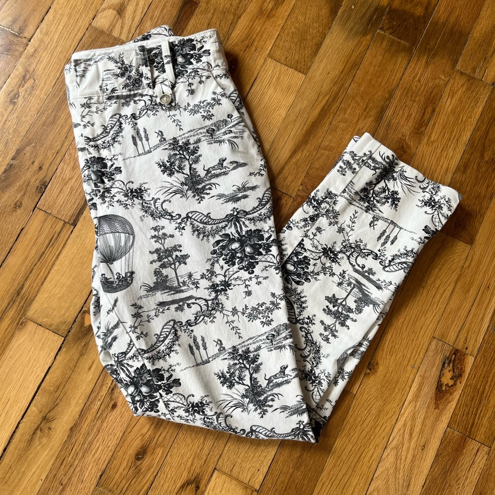 Anthropologie Black and White Casual Bottoms